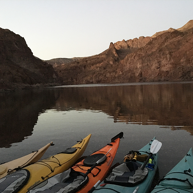 black kayak